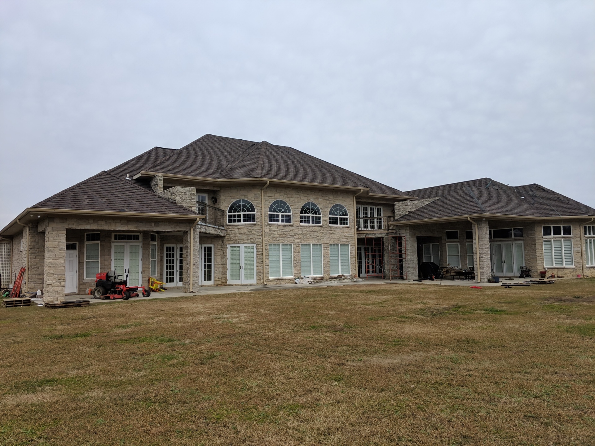 Stone Estate Home — Architectural Shingles by Phillips Roofing